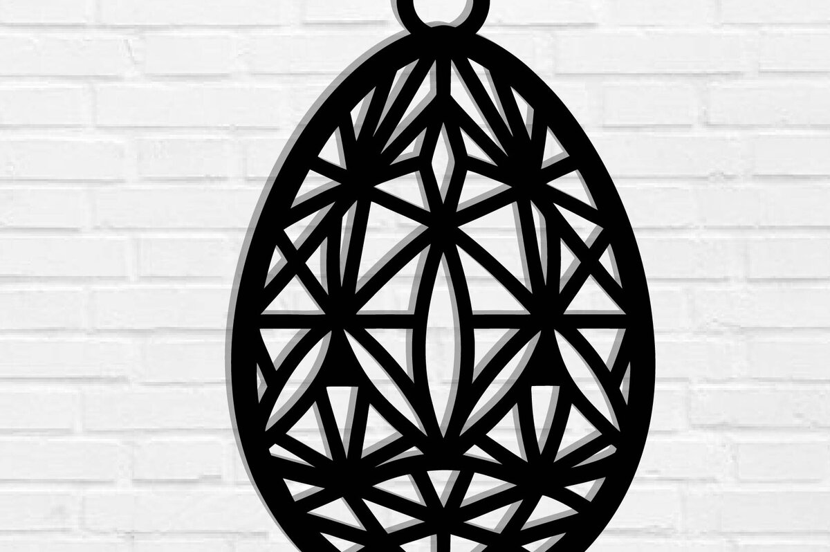 Intra απο ξύλο plywood  Χρώμα wenge 3mm-4mm πάχος - Πασχαλινό αυγό κοπής με λέιζερ Δίασταση 40x50 cm INTRAFABR-115891857