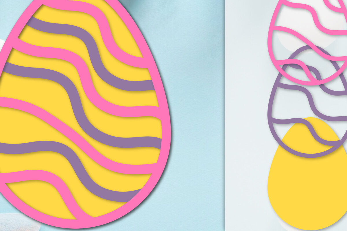 Σετ των 2 Intra απο ξύλο plywood  Χρώμα wenge 3mm-4mm πάχος - με στρώσεις πασχαλινών αυγών Δίασταση 20x20 cm INTRAFABR-123687936