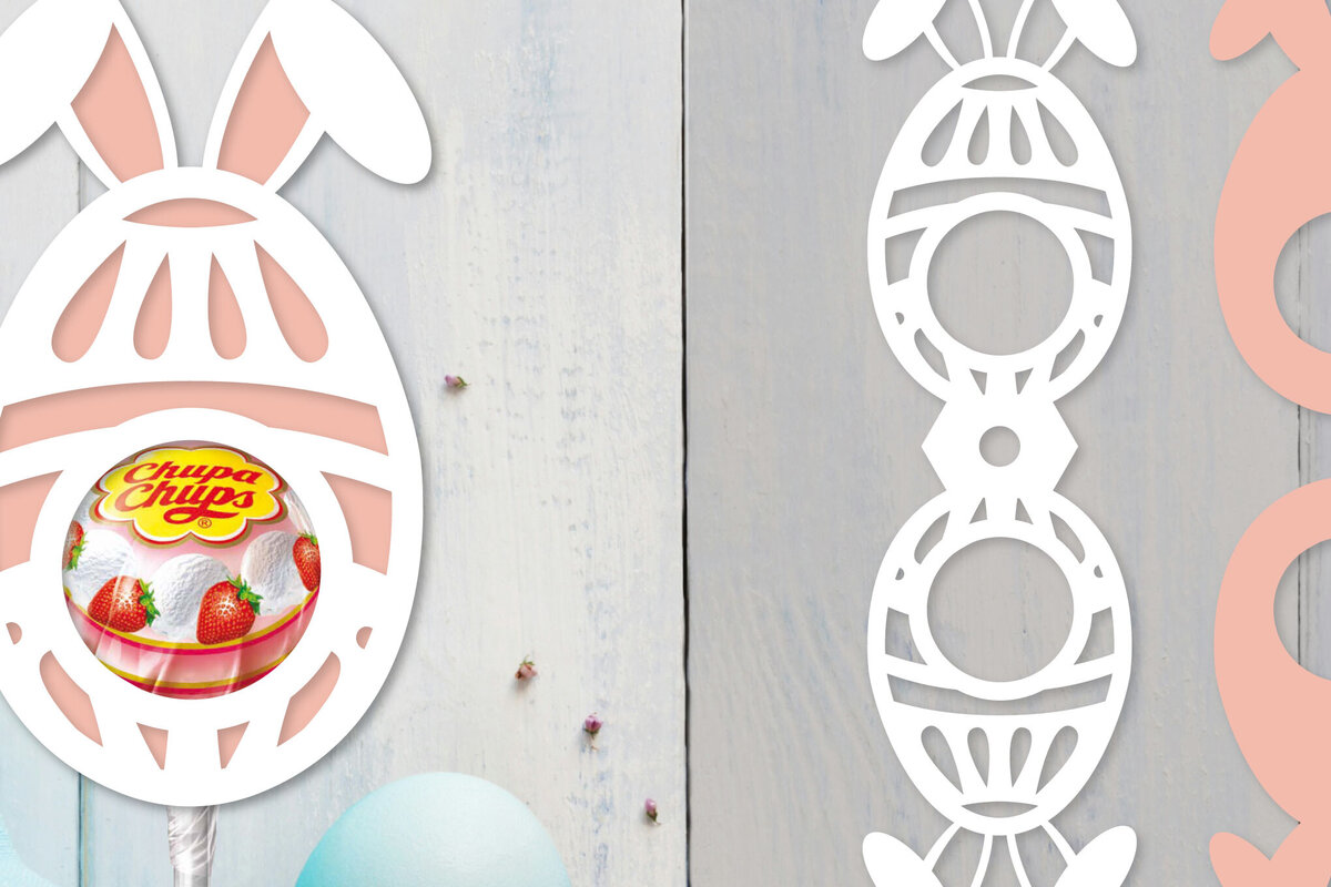 Σετ των 2 Intra απο ξύλο plywood  Χρώμα wenge 3mm-4mm πάχος - Πασχαλινή θήκη για γλειφιτζούρι Δίασταση 15x15 cm INTRAFABR-68138212