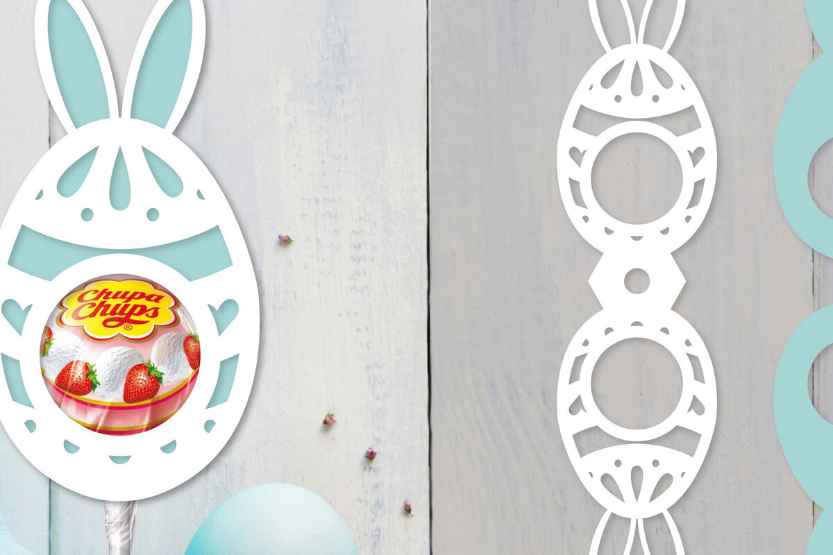 Σετ των 2 Intra απο ξύλο plywood  Χρώμα wenge 3mm-4mm πάχος - Πασχαλινή θήκη για γλειφιτζούρι Δίασταση 15x15 cm INTRAFABR-68138224