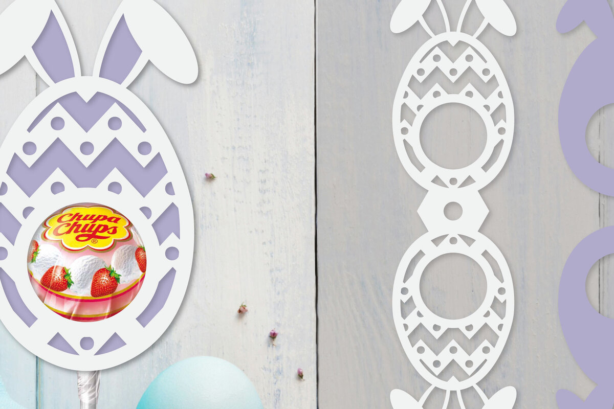 Σετ των 2 Intra απο ξύλο plywood  Χρώμα wenge 3mm-4mm πάχος - Πασχαλινή θήκη για γλειφιτζούρι Δίασταση 15x15 cm INTRAFABR-48081924