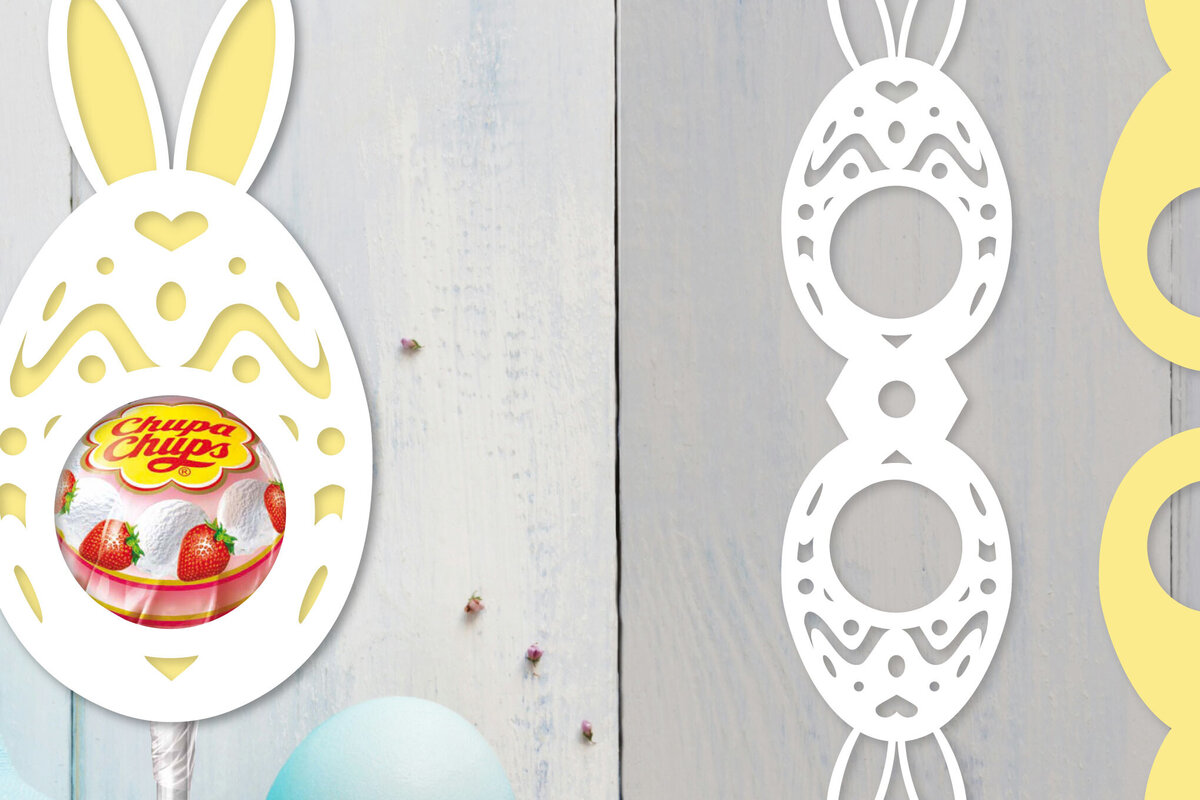 Σετ των 2 Intra απο ξύλο plywood  Χρώμα wenge 3mm-4mm πάχος - Πασχαλινή θήκη για γλειφιτζούρι Δίασταση 15x15 cm INTRAFABR-68068019