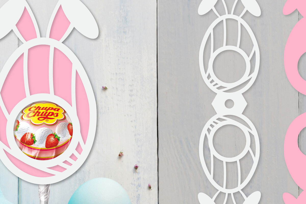 Σετ των 2 Intra απο ξύλο plywood  Χρώμα wenge 3mm-4mm πάχος - Πασχαλινή θήκη για γλειφιτζούρι Δίασταση 15x15 cm INTRAFABR-68068085