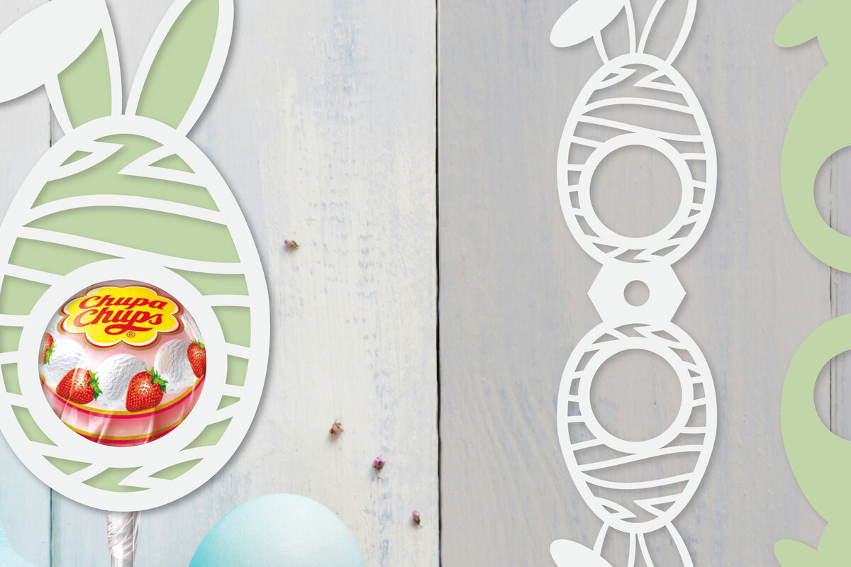 Σετ των 2 Intra απο ξύλο plywood  Χρώμα wenge 3mm-4mm πάχος - Πασχαλινή θήκη για γλειφιτζούρι Δίασταση 15x15 cm INTRAFABR-68068101