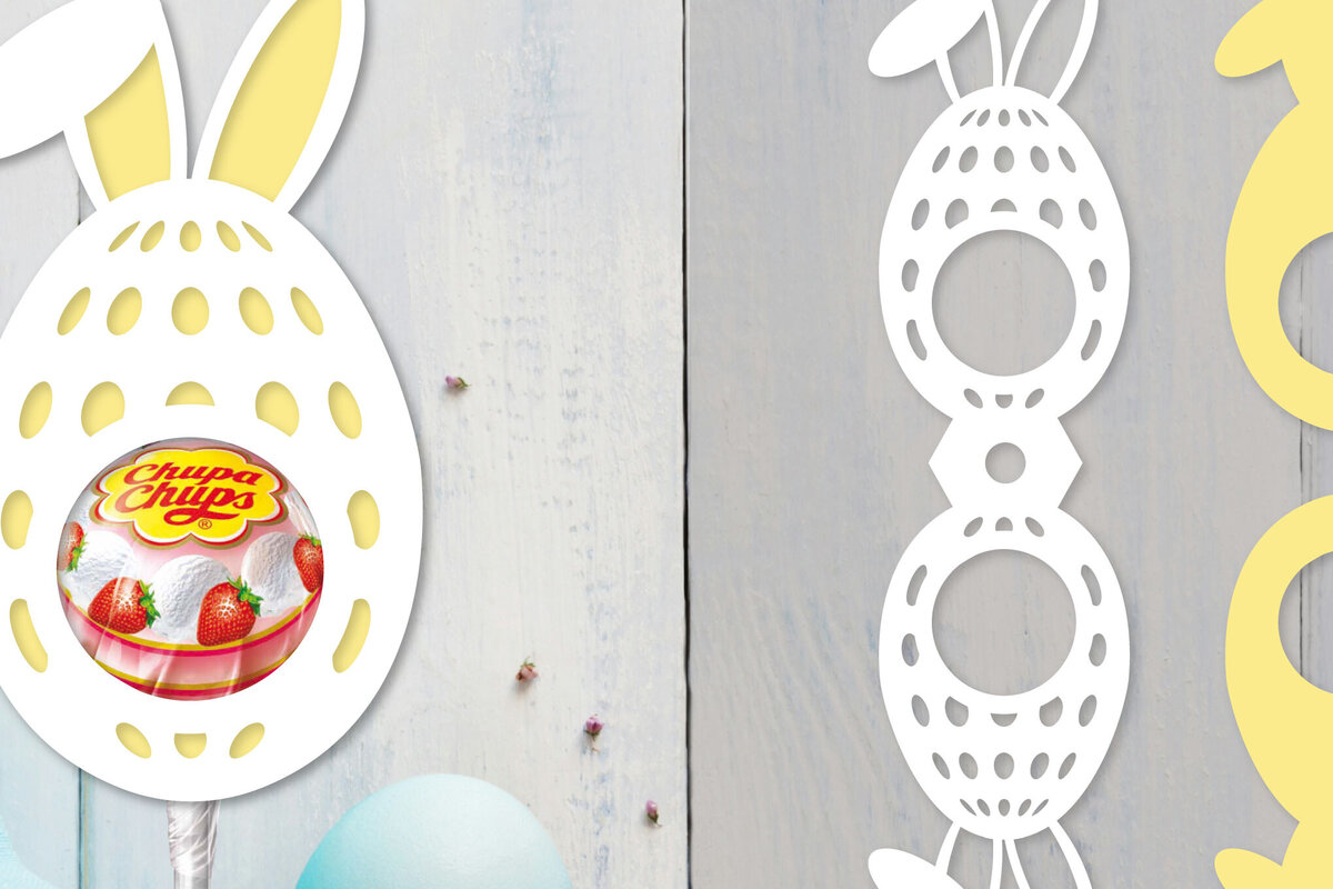 Σετ των 2 Intra απο ξύλο plywood  Χρώμα wenge 3mm-4mm πάχος - Πασχαλινή θήκη για γλειφιτζούρι Δίασταση 15x15 cm INTRAFABR-92995874