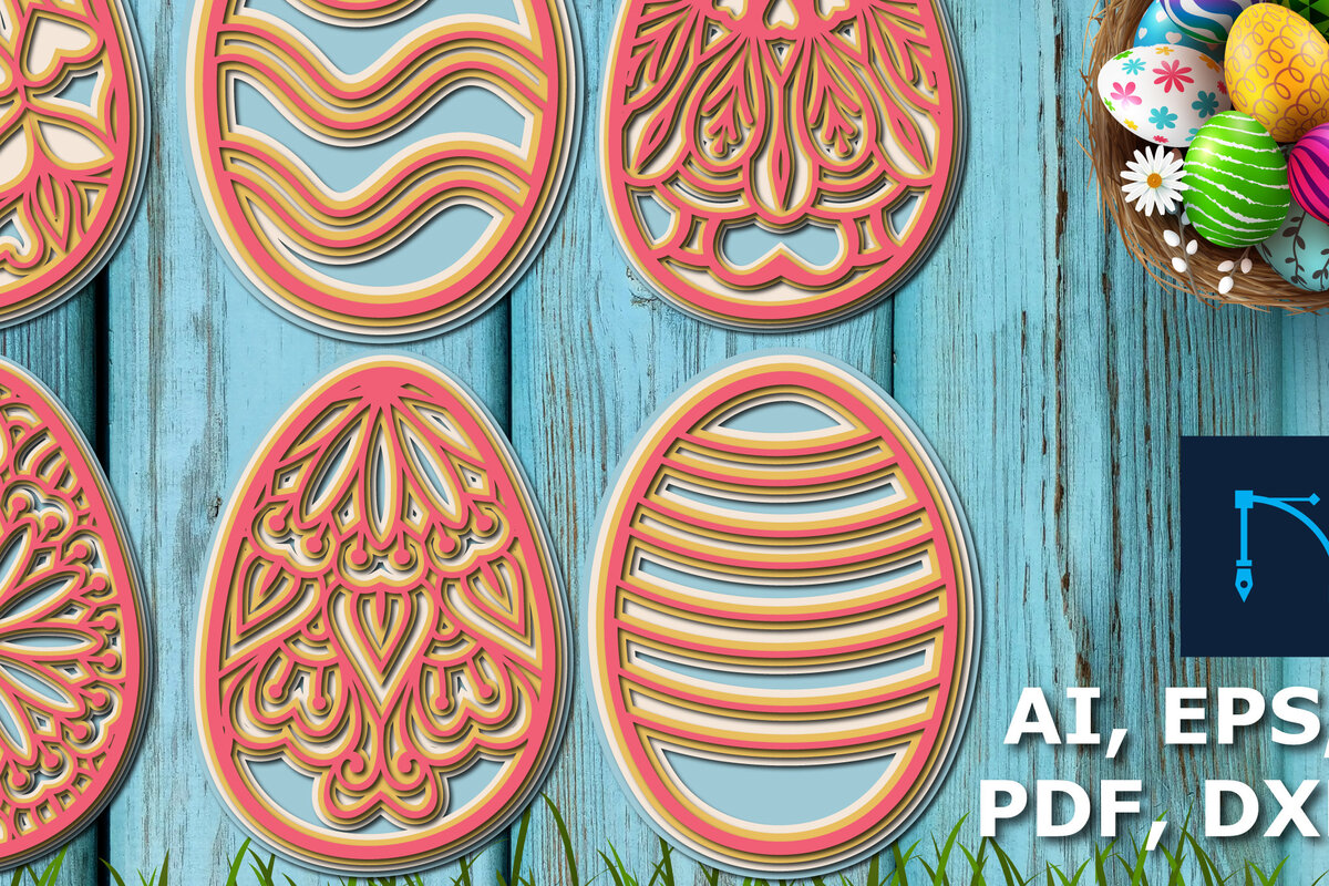 Σετ των 2 Intra απο ξύλο plywood  Χρώμα wenge 3mm-4mm πάχος - Πασχαλινό Αυγό Πολυστρωματικό Cut Bundle Δίασταση 15x15 cm INTRAFABR-101157569