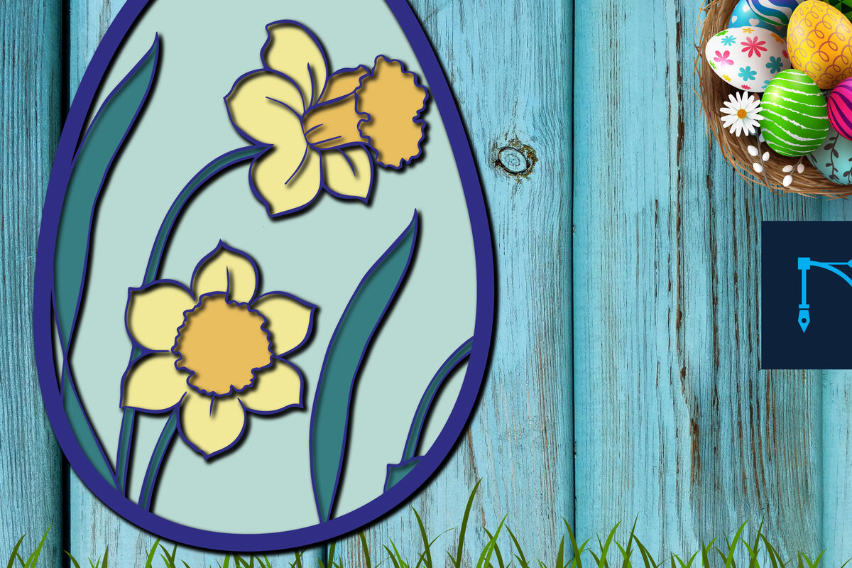 Σετ των 2 Intra απο ξύλο plywood  Χρώμα wenge 3mm-4mm πάχος - Πασχαλινό αυγό Πολυστρωματικό κοπής Δίασταση 15x15 cm INTRAFABR-101079161