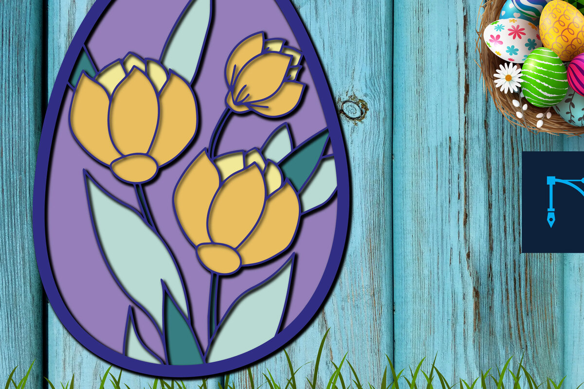 Σετ των 2 Intra απο ξύλο plywood  Χρώμα wenge 3mm-4mm πάχος - Πασχαλινό αυγό Πολυστρωματικό κοπής Δίασταση 15x15 cm INTRAFABR-101079167