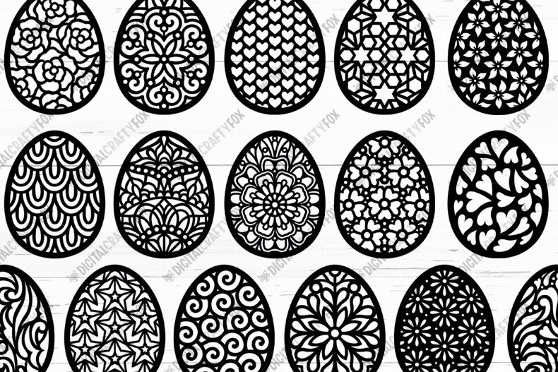 Σετ των 2 Intra απο ξύλο plywood  Χρώμα wenge 3mm-4mm πάχος - Πασχαλινό Αβγό Paper Cut Bundle , Egg Δίασταση 6x6 cm INTRAFABR-120780505