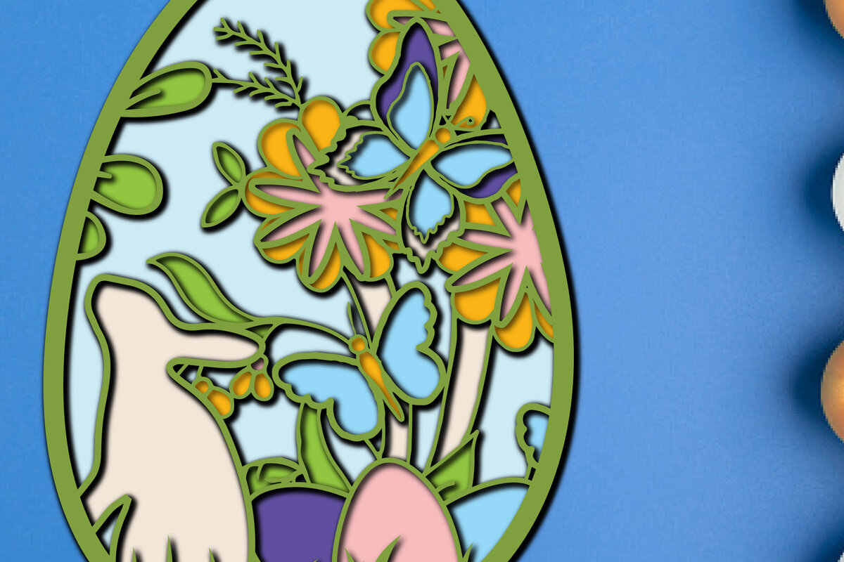 Σετ των 2 Intra απο ξύλο plywood  Χρώμα wenge 3mm-4mm πάχος - Πασχαλινό αυγό , αυγό 3D στρώσης, αυγό λουλουδιών Δίασταση 15x15 cm INTRAFABR-120767992