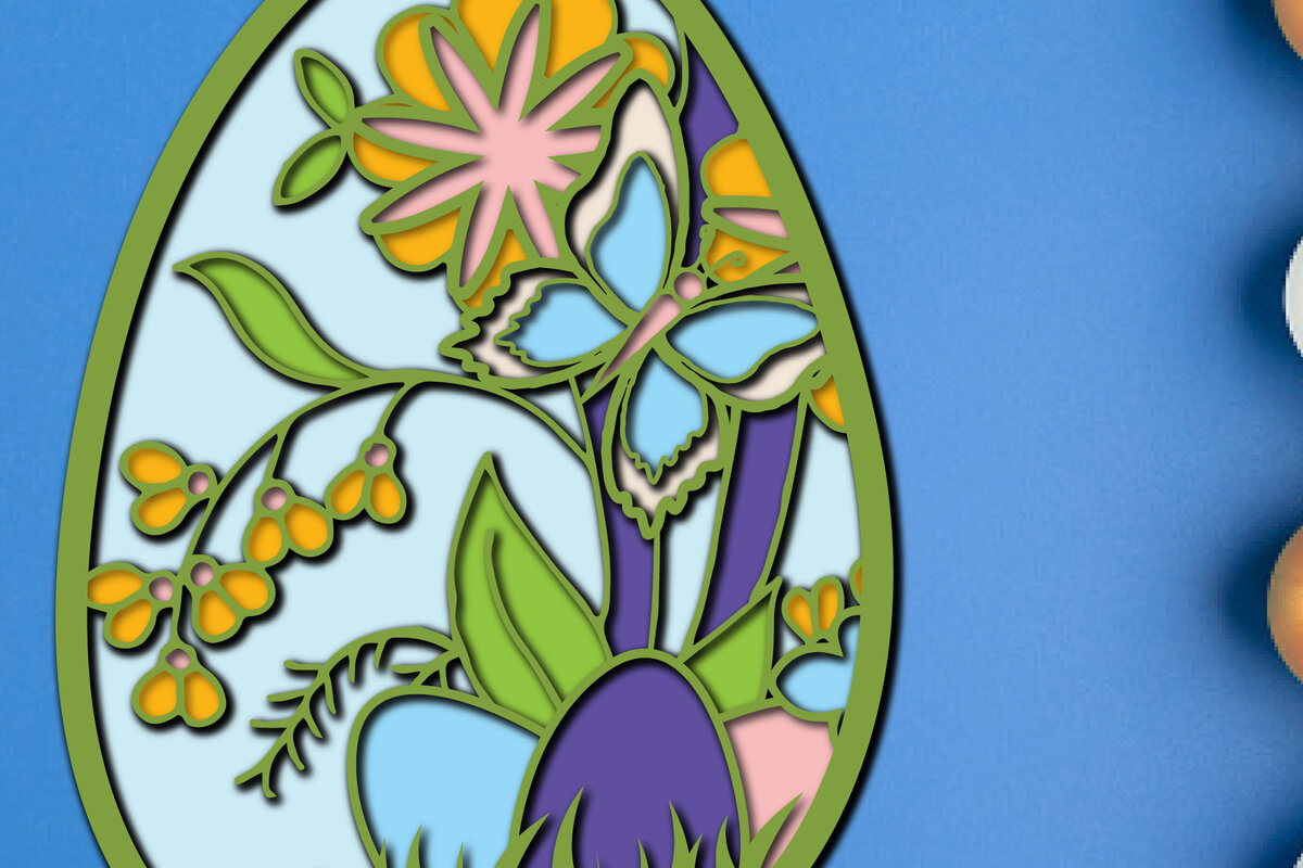 Σετ των 2 Intra απο ξύλο plywood  Χρώμα wenge 3mm-4mm πάχος - Πασχαλινό αυγό , αυγό 3D στρώσης, αυγό λουλουδιών Δίασταση 15x15 cm INTRAFABR-120899324