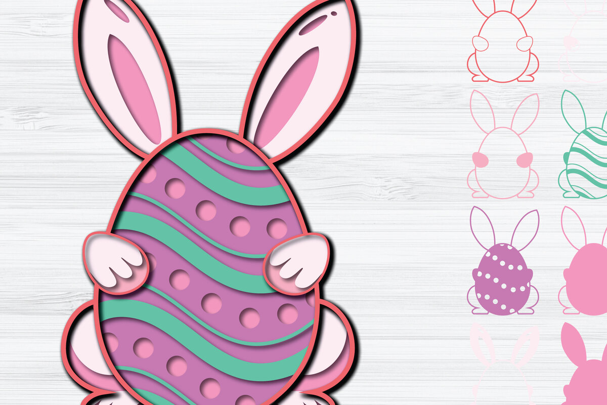 Intra απο ξύλο plywood  Χρώμα wenge 3mm-4mm πάχος - 3d Paper Cut Πασχαλινά αυγά Δίασταση 1200x1200 cm INTRAFABR-100816128