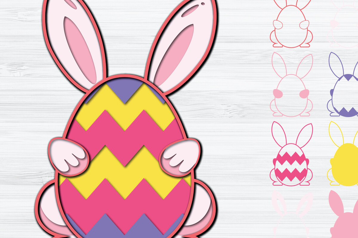 Intra απο ξύλο plywood  Χρώμα wenge 3mm-4mm πάχος - 3d Paper Cut Πασχαλινά αυγά Δίασταση 1200x1200 cm INTRAFABR-75156071