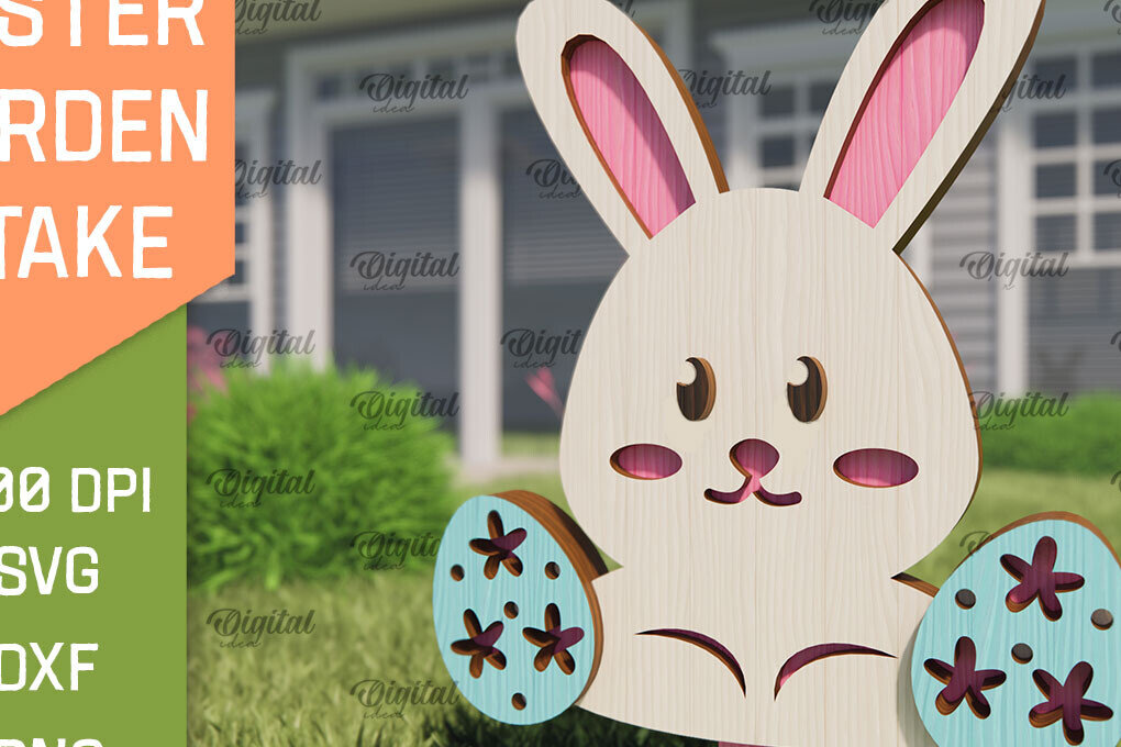 Σετ των 2 Intra απο ξύλο plywood  Χρώμα wenge 3mm-4mm πάχος - Πασχαλινό πάσσαλο LaserCut. Μπάνι Δίασταση 15x15 cm INTRAFABR-104668470