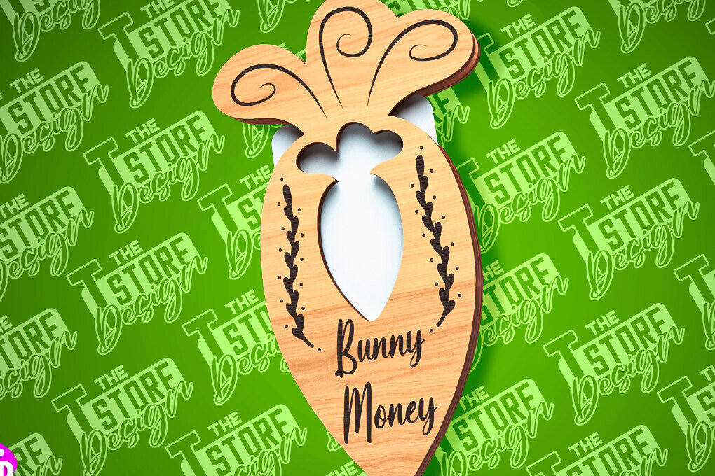 Σετ των 2 Intra απο ξύλο plywood  Χρώμα wenge 3mm-4mm πάχος - Θήκη Πασχαλινής Δωροκάρτας | CNC Δίασταση 15x15 cm INTRAFABR-118351280