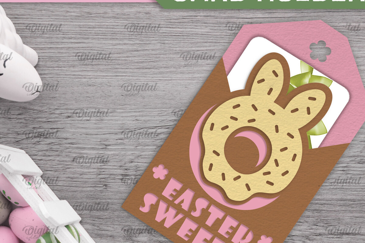 Σετ των 2 Intra απο ξύλο plywood  Χρώμα wenge 3mm-4mm πάχος - Πασχαλινή κάρτα δώρου Ετικέτα Δίασταση 15x15 cm INTRAFABR-118761984