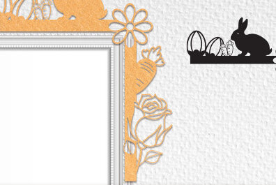 Σετ των 2 Intra απο ξύλο plywood  Χρώμα wenge 3mm-4mm πάχος - Πασχαλινό Door Corner . Δίασταση 15x15 cm INTRAFABR-17319176