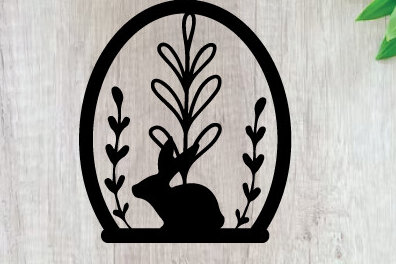 Intra απο ξύλο plywood  Χρώμα wenge 3mm-4mm πάχος - Πασχαλινή Τέχνη Τοίχου Κοπής με Λέιζερ Δίασταση 40x50 cm INTRAFABR-94325211