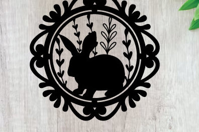 Intra απο ξύλο plywood  Χρώμα wenge 3mm-4mm πάχος - Πασχαλινή Τέχνη Τοίχου Κοπής με Λέιζερ Δίασταση 40x50 cm INTRAFABR-94325553