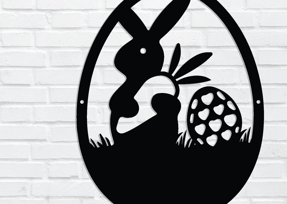 Intra απο ξύλο plywood  Χρώμα wenge 3mm-4mm πάχος - Πασχαλινή τέχνη τοίχου, κοπής με λέιζερ Δίασταση 40x50 cm INTRAFABR-94325692