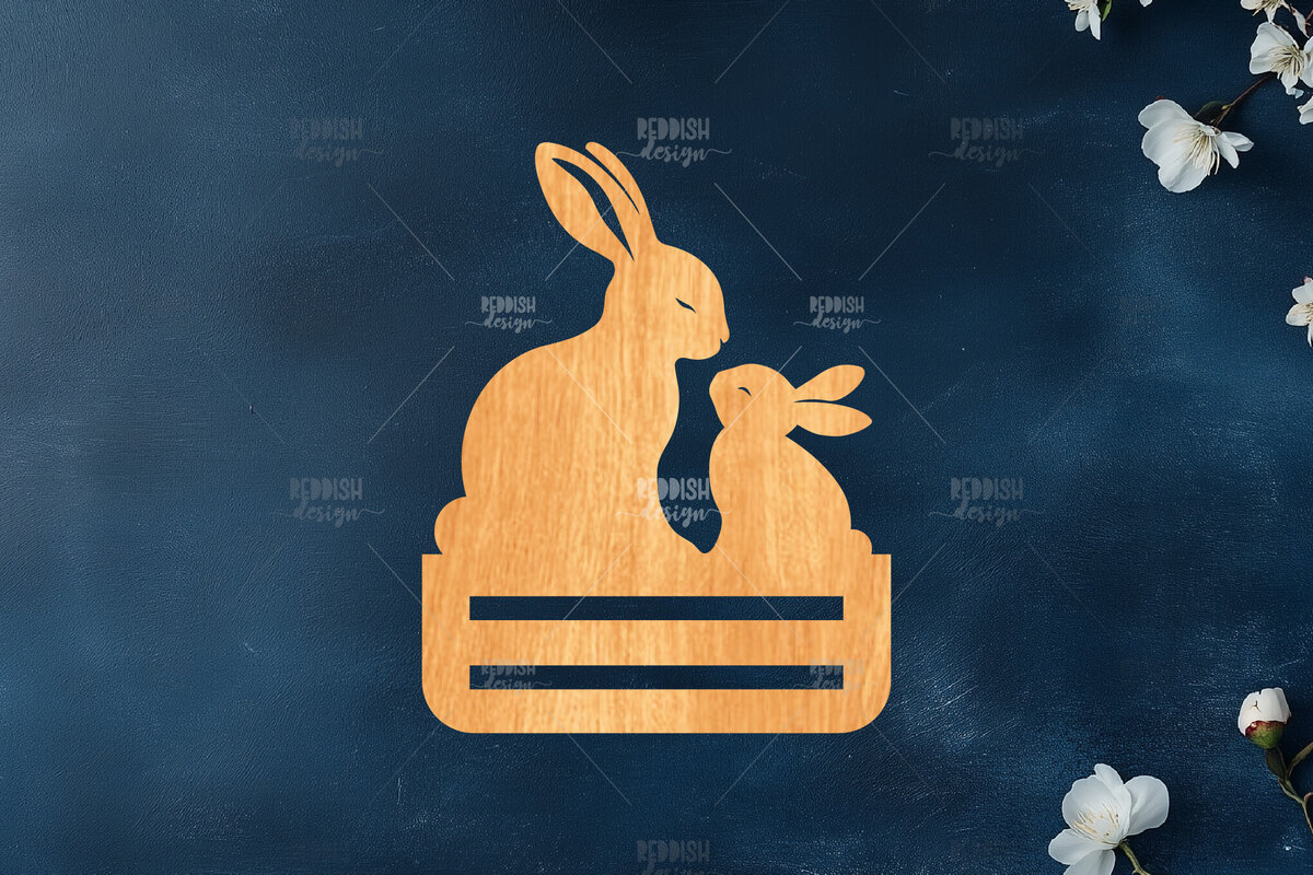 Σετ των 2 Intra απο ξύλο plywood  Χρώμα wenge 3mm-4mm πάχος - Πασχαλινό κλιπ χρημάτων Δίασταση 15x15 cm INTRAFABR-103843473