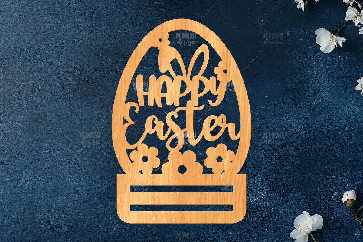 Σετ των 2 Intra απο ξύλο plywood  Χρώμα wenge 3mm-4mm πάχος - Πασχαλινό κλιπ χρημάτων Δίασταση 15x15 cm INTRAFABR-103849315