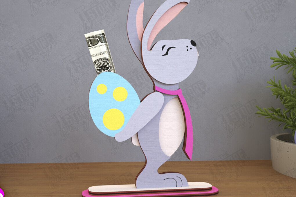 Σετ των 2 Intra απο ξύλο plywood  Χρώμα wenge 3mm-4mm πάχος - Πασχαλινός Χρηματοφύλακας | Ευχετήρια κάρτα |CNC Δίασταση 15x15 cm INTRAFABR-89708133