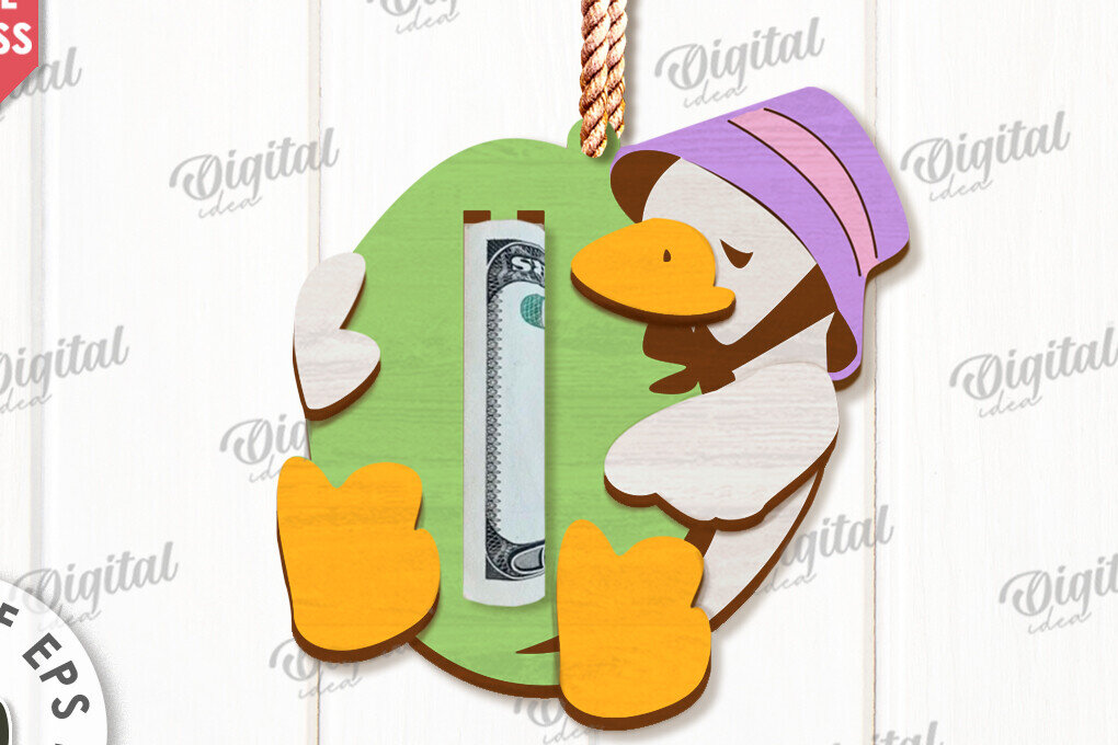 Σετ των 2 Intra απο ξύλο plywood  Χρώμα wenge 3mm-4mm πάχος - Πασχαλινή θήκη χρημάτων με λέιζερ Δίασταση 15x15 cm INTRAFABR-95790916