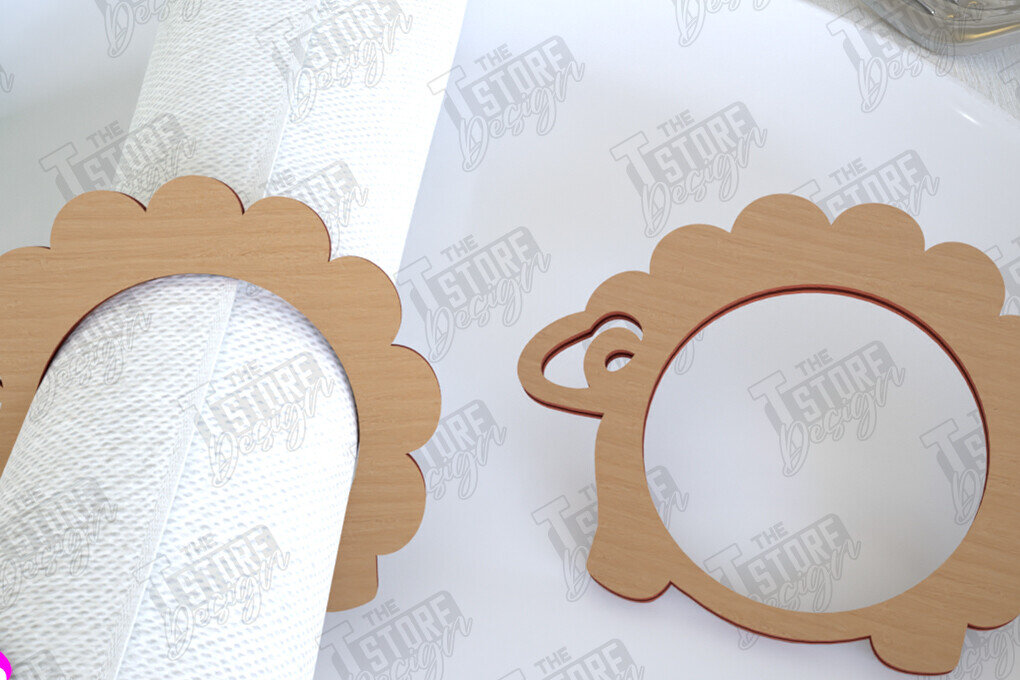 Σετ των 2 Intra απο ξύλο plywood  Χρώμα wenge 3mm-4mm πάχος - Πασχαλινά δαχτυλίδια χαρτοπετσέτας | Εορταστικό δείπνο Δίασταση 15x15 cm INTRAFABR-118026443