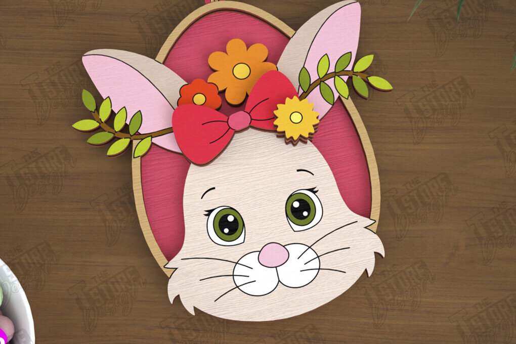 Σετ των 2 Intra απο ξύλο plywood  Χρώμα wenge 3mm-4mm πάχος - Πασχαλινά Στολίδια | Πασχαλινή κρεμαστή διακόσμηση Δίασταση 6x6 cm INTRAFABR-120421224