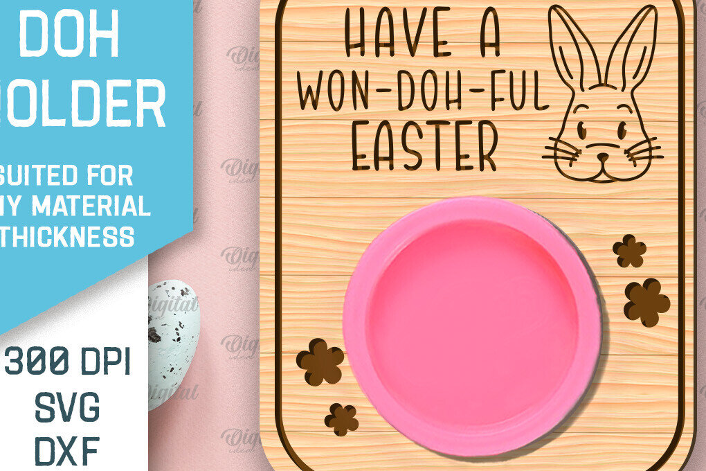 Σετ των 2 Intra απο ξύλο plywood  Χρώμα wenge 3mm-4mm πάχος - Πασχαλινό παιχνίδι Doh Holder Δίασταση 15x15 cm INTRAFABR-123773562