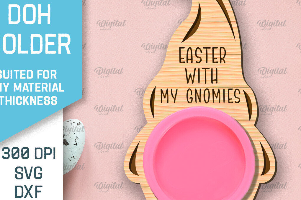 Σετ των 2 Intra απο ξύλο plywood  Χρώμα wenge 3mm-4mm πάχος - Πασχαλινό παιχνίδι Doh Holder Δίασταση 15x15 cm INTRAFABR-123773571