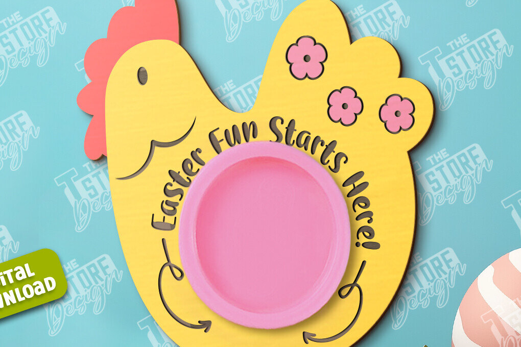 Σετ των 2 Intra απο ξύλο plywood  Χρώμα wenge 3mm-4mm πάχος - Δωροκάρτα Πασχαλινής Ζύμης | CNC Δίασταση 15x15 cm INTRAFABR-123773546