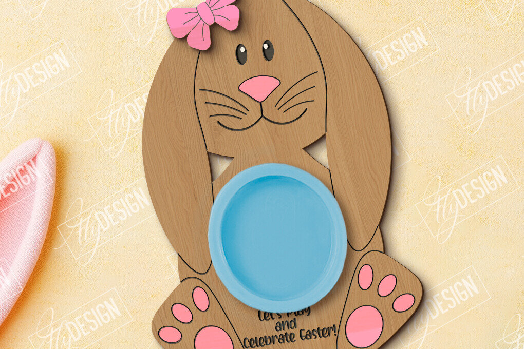 Σετ των 2 Intra απο ξύλο plywood  Χρώμα wenge 3mm-4mm πάχος - Δωροκάρτα Πασχαλινής Ζύμης | CNC Δίασταση 15x15 cm INTRAFABR-97919496