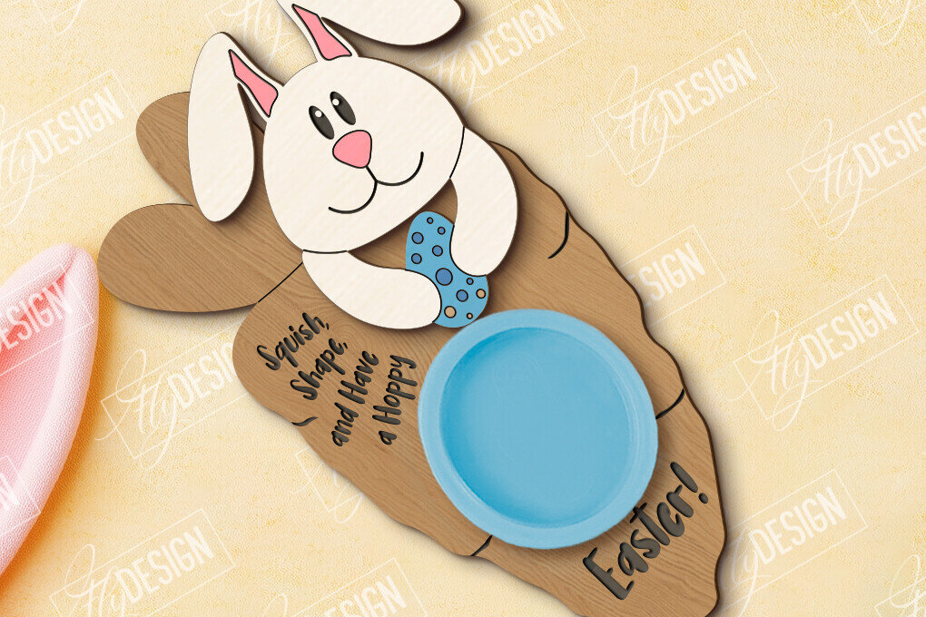 Σετ των 2 Intra απο ξύλο plywood  Χρώμα wenge 3mm-4mm πάχος - Δωροκάρτα Πασχαλινής Ζύμης | CNC Δίασταση 15x15 cm INTRAFABR-90818629