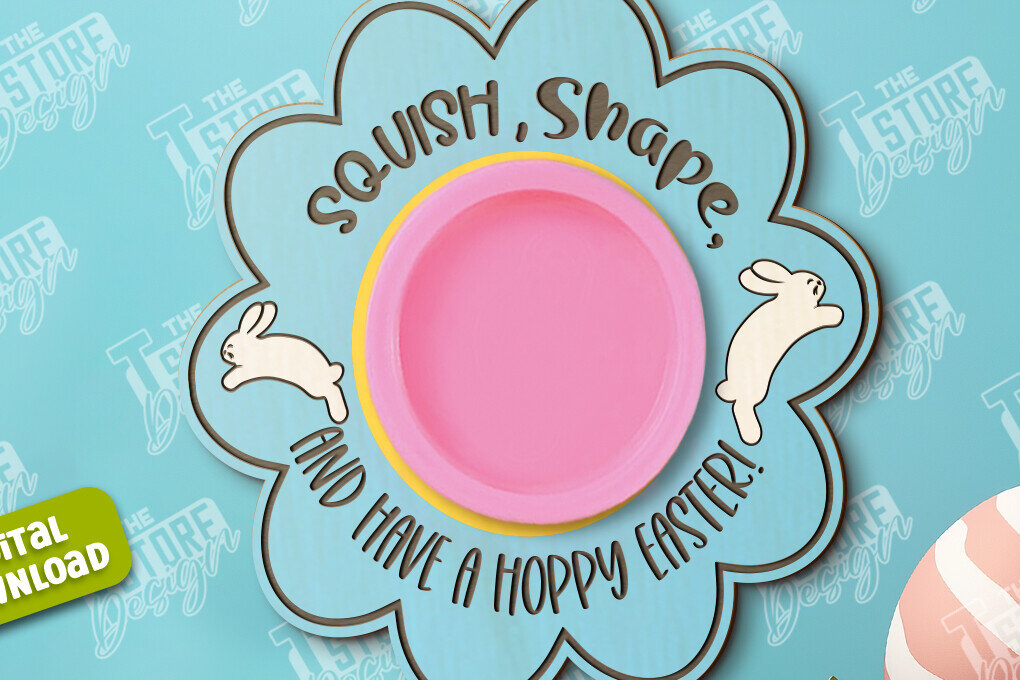 Σετ των 2 Intra απο ξύλο plywood  Χρώμα wenge 3mm-4mm πάχος - Δωροκάρτα Πασχαλινής Ζύμης | CNC Δίασταση 15x15 cm INTRAFABR-26354297