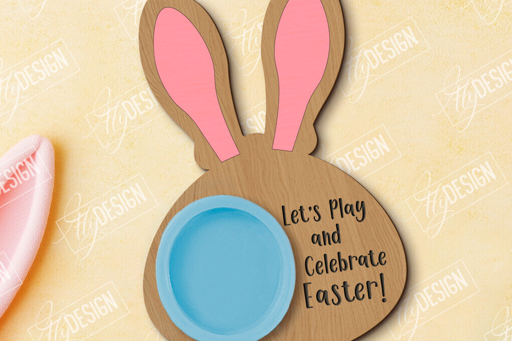 Σετ των 2 Intra απο ξύλο plywood  Χρώμα wenge 3mm-4mm πάχος - Δωροκάρτα Πασχαλινής Ζύμης | CNC Δίασταση 15x15 cm INTRAFABR-98279839