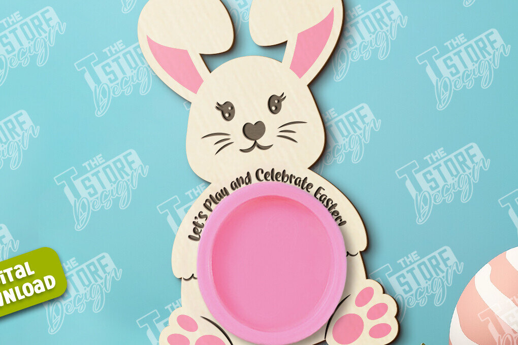 Σετ των 2 Intra απο ξύλο plywood  Χρώμα wenge 3mm-4mm πάχος - Δωροκάρτα Πασχαλινής Ζύμης | CNC Δίασταση 15x15 cm INTRAFABR-98523085