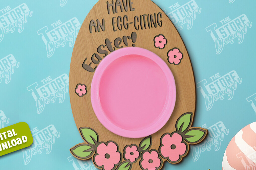 Σετ των 2 Intra απο ξύλο plywood  Χρώμα wenge 3mm-4mm πάχος - Δωροκάρτα Πασχαλινής Ζύμης | CNC Δίασταση 15x15 cm INTRAFABR-98523094