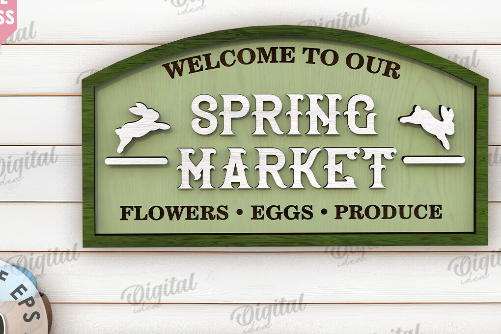 Σετ των 2 Intra απο ξύλο plywood  Χρώμα wenge 3mm-4mm πάχος - Πασχαλινή ρετρό πινακίδα . Σπίτι του Πάσχα Δίασταση 15x15 cm INTRAFABR-105281753