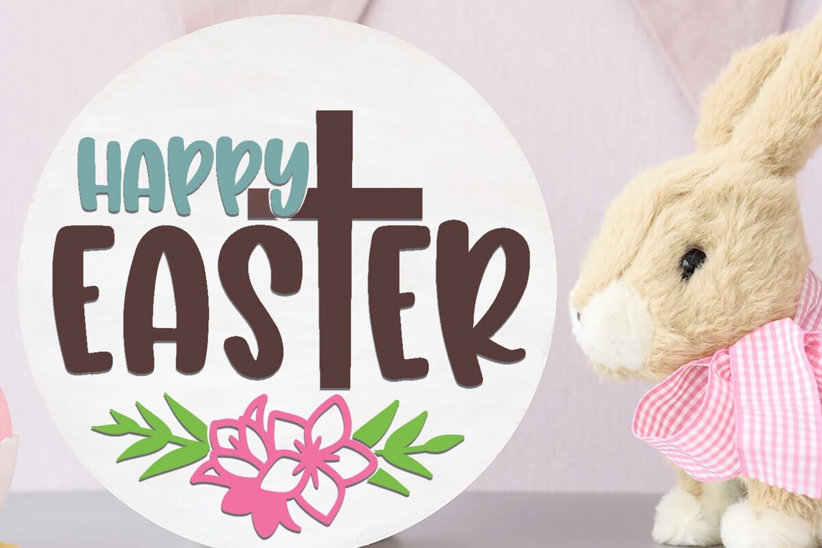 Σετ των 2 Intra απο ξύλο plywood  Χρώμα wenge 3mm-4mm πάχος - Πασχαλινή Στρογγυλή Πινακίδα . Σήμα Ester Δίασταση 15x15 cm INTRAFABR-98129806