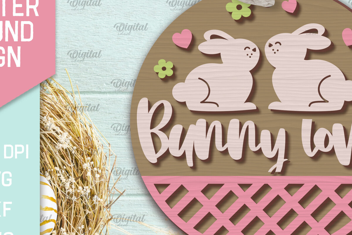 Σετ των 2 Intra απο ξύλο plywood  Χρώμα wenge 3mm-4mm πάχος - Πασχαλινή Στρογγυλή Πινακίδα . Καλό Πάσχα σημάδι Δίασταση 15x15 cm INTRAFABR-97312055