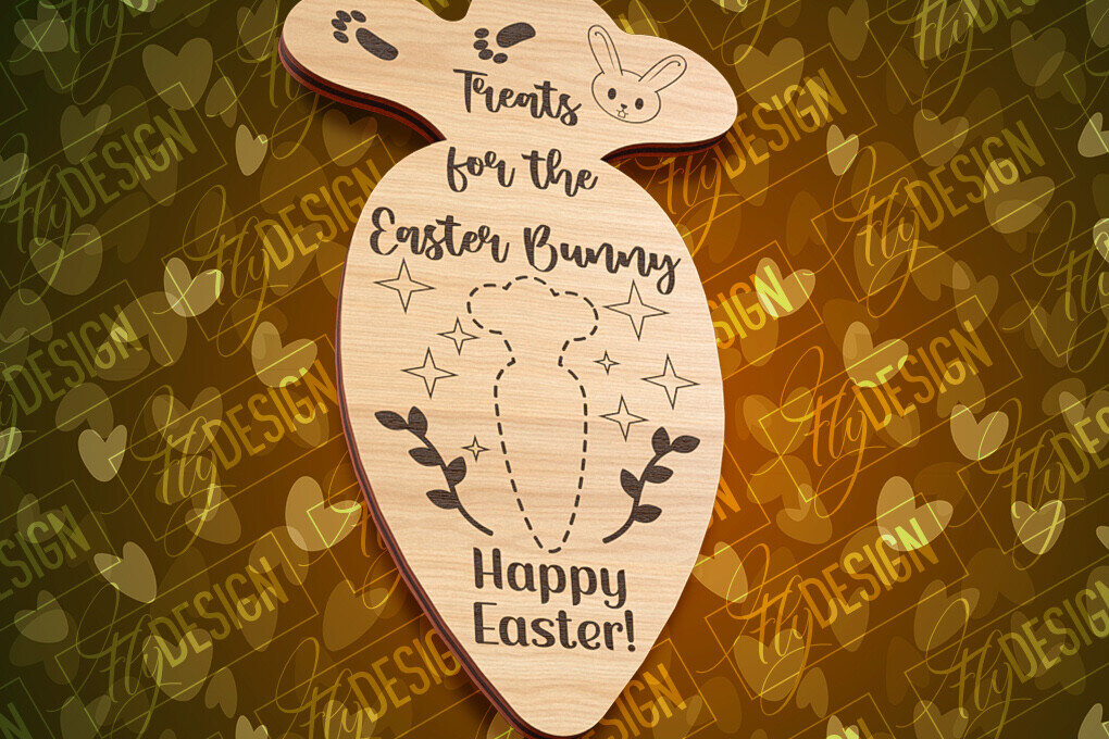 Σετ των 2 Intra απο ξύλο plywood  Χρώμα wenge 3mm-4mm πάχος - Πασχαλινός δίσκος σερβιρίσματος με λέιζερ | CNC Δίασταση 15x15 cm INTRAFABR-125321440