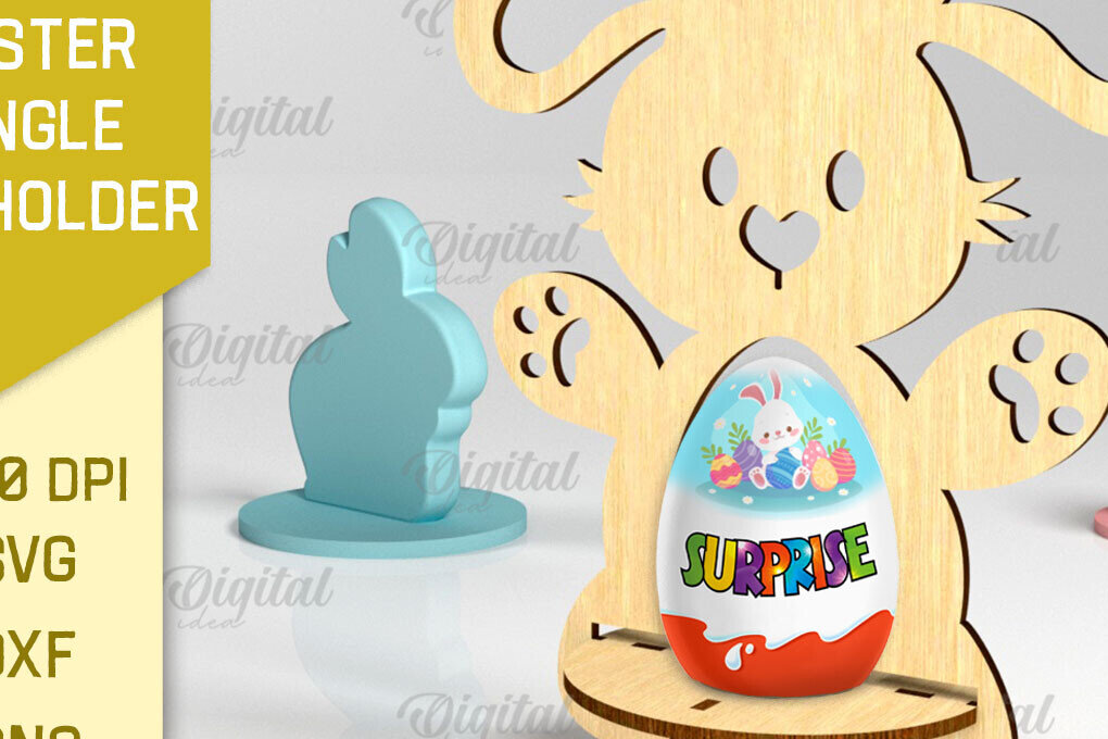 Σετ των 2 Intra απο ξύλο plywood  Χρώμα wenge 3mm-4mm πάχος - Πασχαλινή Μονή Αυγοθήκη με Δίασταση 15x15 cm INTRAFABR-100463747