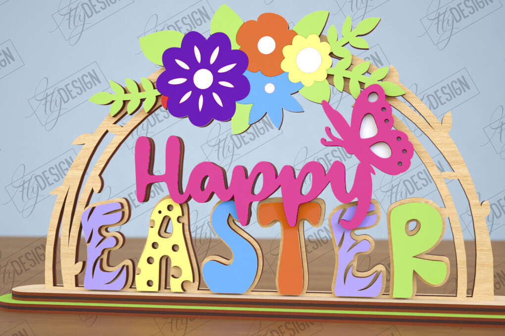 Σετ των 2 Intra απο ξύλο plywood  Χρώμα wenge 3mm-4mm πάχος - Πασχαλινό περίπτερο | Πασχαλινό λαγουδάκι | Διακόσμηση σπιτιού Δίασταση 15x15 cm INTRAFABR-74819625