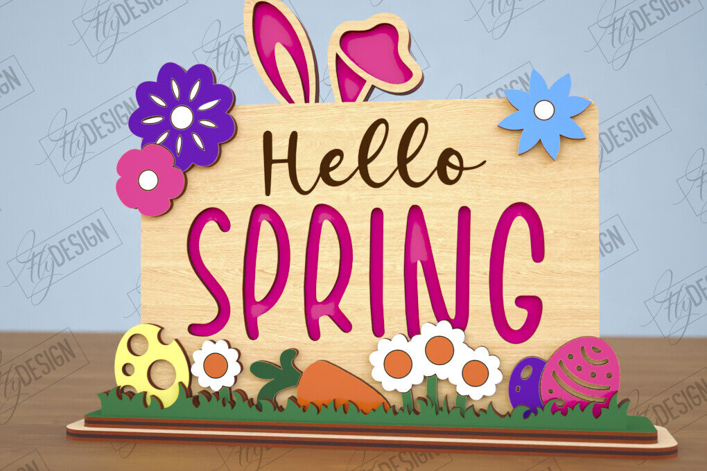 Σετ των 2 Intra απο ξύλο plywood  Χρώμα wenge 3mm-4mm πάχος - Πασχαλινό περίπτερο | Πασχαλινό λαγουδάκι | Διακόσμηση σπιτιού Δίασταση 15x15 cm INTRAFABR-74820355