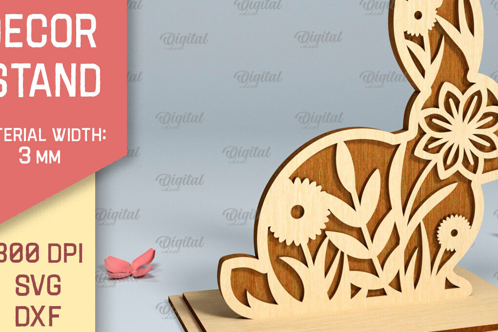 Σετ των 2 Intra απο ξύλο plywood  Χρώμα wenge 3mm-4mm πάχος - Πασχαλινό περίπτερο . Πασχαλινή διακόσμηση με λέιζερ Δίασταση 15x15 cm INTRAFABR-86112991