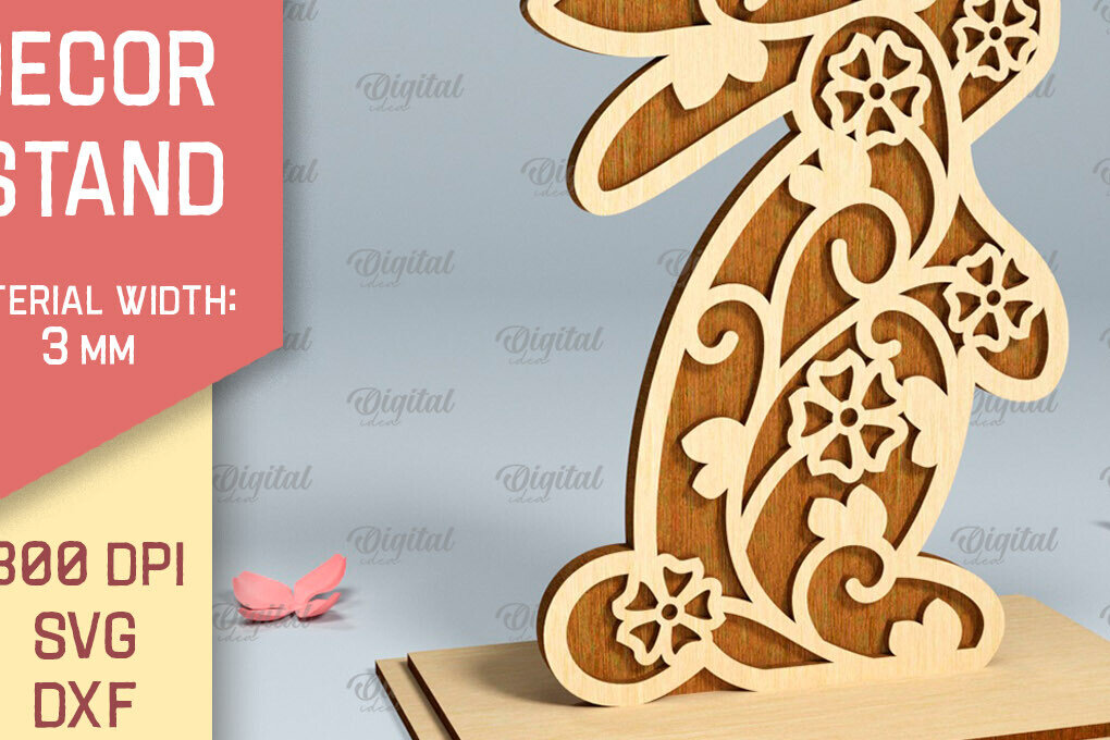 Σετ των 2 Intra απο ξύλο plywood  Χρώμα wenge 3mm-4mm πάχος - Πασχαλινό περίπτερο . Πασχαλινή διακόσμηση με λέιζερ Δίασταση 15x15 cm INTRAFABR-95163627