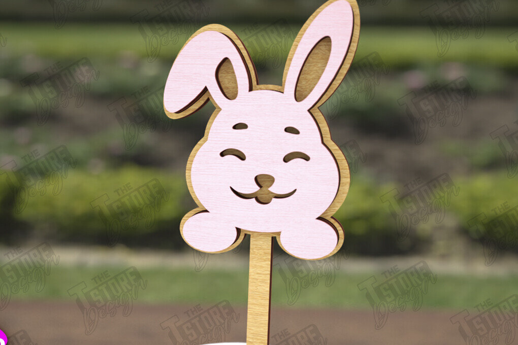 Σετ των 2 Intra απο ξύλο plywood  Χρώμα wenge 3mm-4mm πάχος - Πασχαλινά μπαστούνια για ανακατεύοντας ποτά | CNC Δίασταση 15x15 cm INTRAFABR-100522044