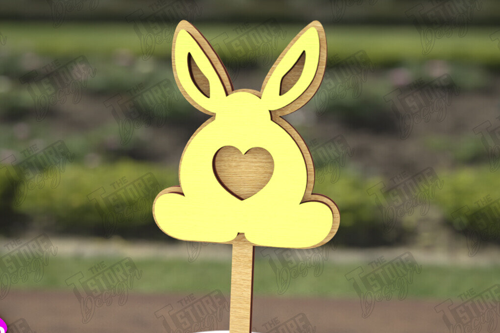 Σετ των 2 Intra απο ξύλο plywood  Χρώμα wenge 3mm-4mm πάχος - Πασχαλινά μπαστούνια για ανακατεύοντας ποτά | CNC Δίασταση 15x15 cm INTRAFABR-27509640